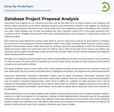 Image result for Database Design Proposal