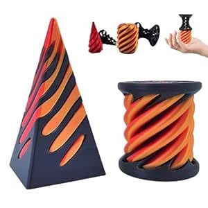Fidget Toys, 3D Printed Spiral Cone, 2pcs Stress Relief Toys Adults ...