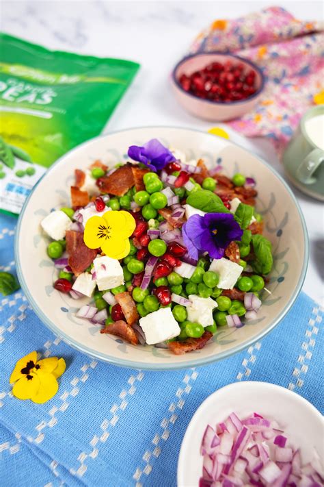 Pea Salad with Sour Cream Dressing - Green Isle
