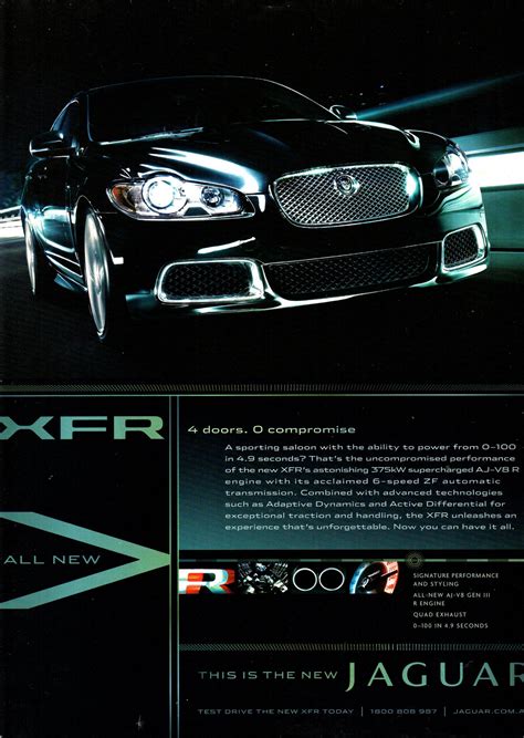 2010 Jaguar XFR Aussie Original Magazine Advertisement | Car advertising, Car print ads, Jaguar car