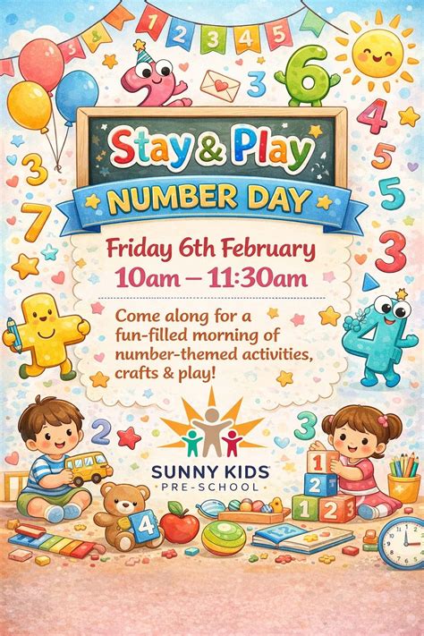 Number day Stay and Play , St Mary's Church Hall, 61 College Road, BR1 ...