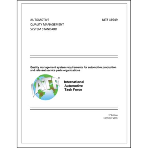 IATF 16949 Quality management system requirements for automotive ...