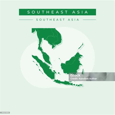 Vector Illustration Vector Of Southeast Asia Map Asia Stock Illustration - Download Image Now ...