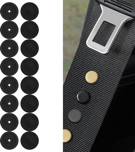 Mearo 8Sets Seat Belt Buckle Alarm Stopper, Seat Belt Button Stop, Universal Fit Seatbelt ...