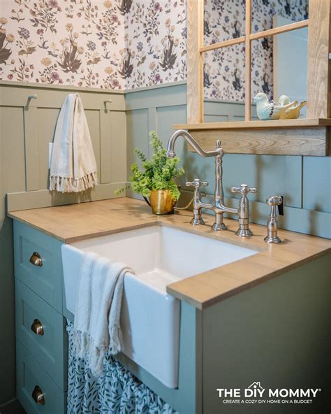 DIY IKEA Farmhouse Sink Vanity: Budget Bathroom Remodel - Cozy DIY Home