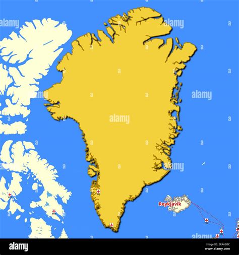 Detailed Map Of Greenland