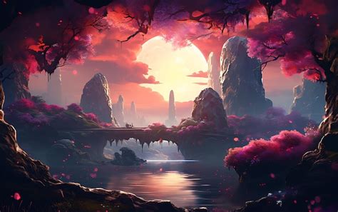 Alien World Landscape 的图像结果