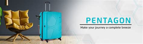Safari Cabin Polypropylene Pentagon Hardside Luggage Suitcase