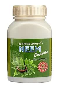 Parampara Ayurved Pure Herbal Neem Capsule Natural Ayurvedic Supplement ...