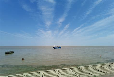 盐城黄海湿地——落潮留痕沙洲如画|文章|中国国家地理网