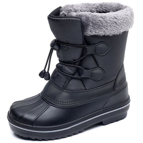 Apakowa Toddler Youth Snow Boots, Ski Rain Resistant, Insulated ...