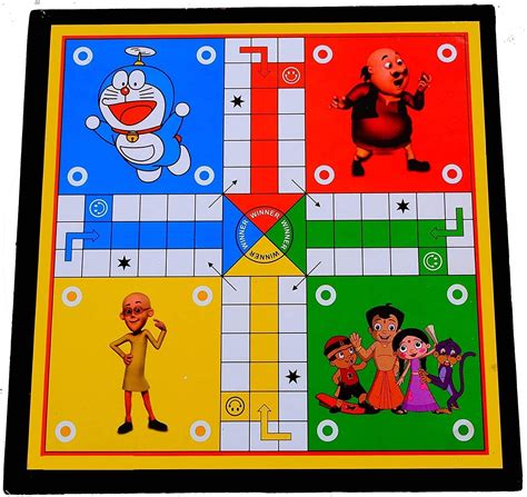 Buy Wooden Ludo & Snakes and Ladders Play Board Set with Token and dice ...