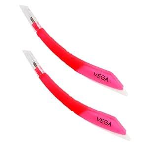 VEGA 2in1 Cuticle Trimmer & Nail File, Pink (Pack of 2) : Amazon.in: Beauty
