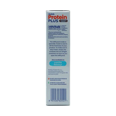 Horlicks Protein Plus Chocolate Flavour Powder, 200 gm Refill Pack ...