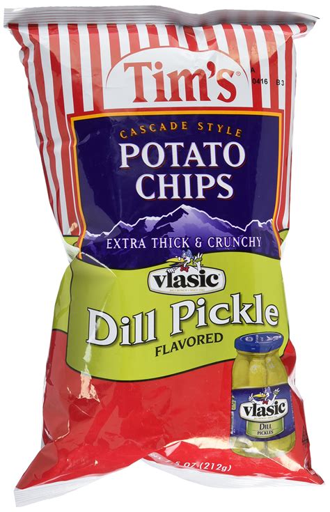 Amazon.com : Tim's Cascade Style Potato Chips, Jalapeno, 7.5 Ounce ...