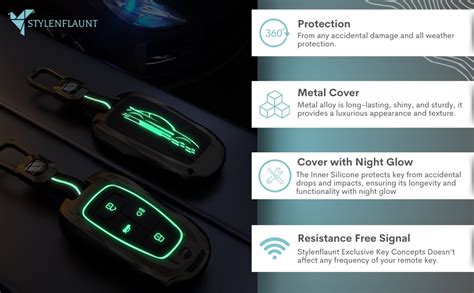 STYLENFLAUNT® Luxury Waterproof Soft Silicon Car key Shell with ...