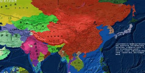 蒙古帝国最大时版图