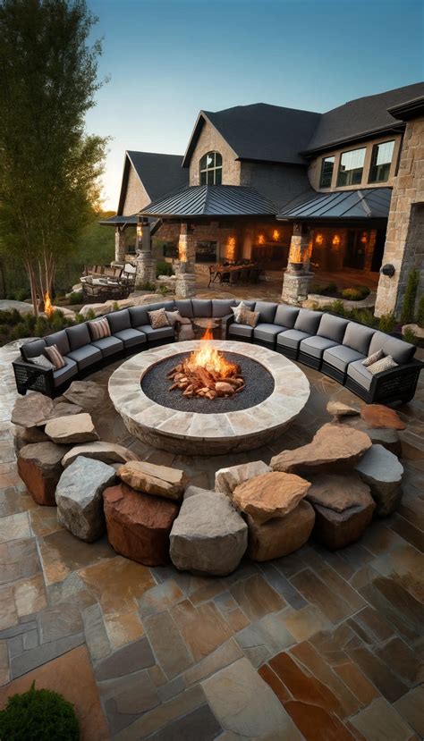 15 Stunning Rock Fire Pit Ideas to Transform Your Backyard (2025)
