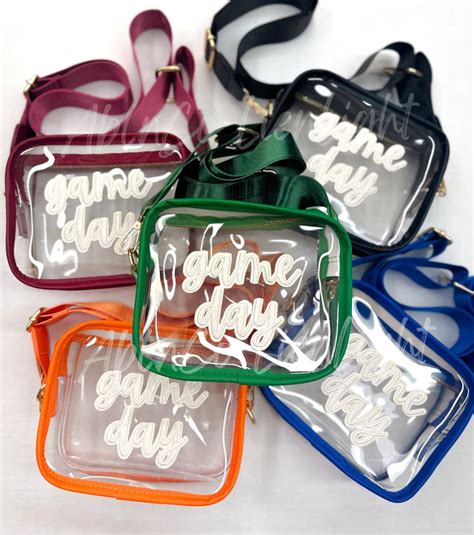 Custom Stadium Bag, Clear Stadium Bag, Concert Clear Bag, Game Day Bag ...