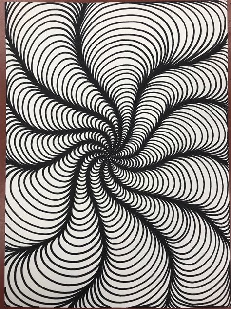 Optical Illusion Drawing, Illusion Drawings, Optical Illusions Art, Illusion Art, Sharpie ...
