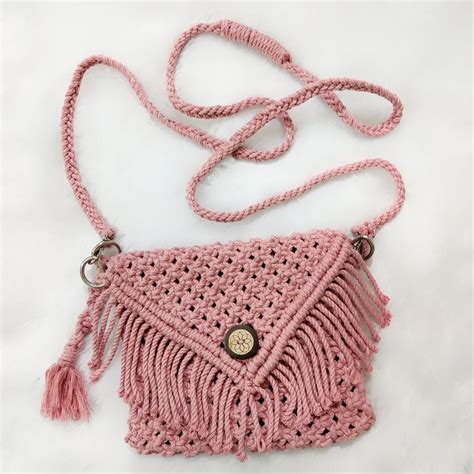 Macrame Sling Bag - Hands To Heart