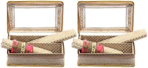 HomeStrap PVC Single Rod Storage Bangle Pouch for Women (Transparent ...