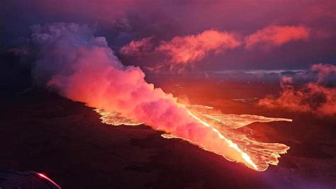 Iceland's erupting volcano seen from above - August 23, 2024 | Reuters