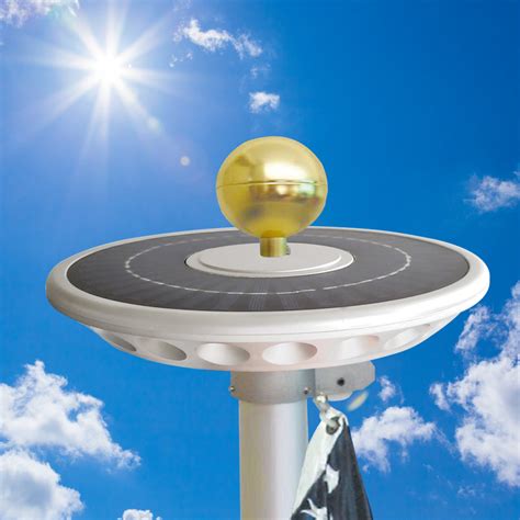 40 LED Double Row Solar Flagpole Light - The Flagpole Store