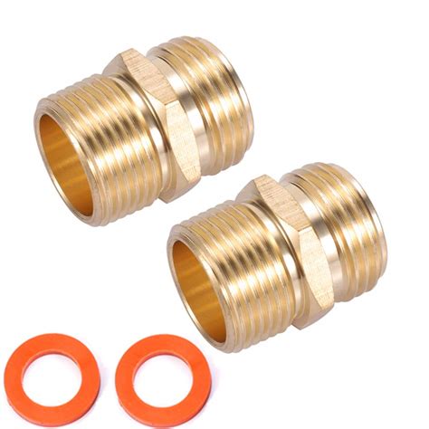 3 4ght Male X 3 4npt Male Connector Brass Garden | Desertcart INDIA