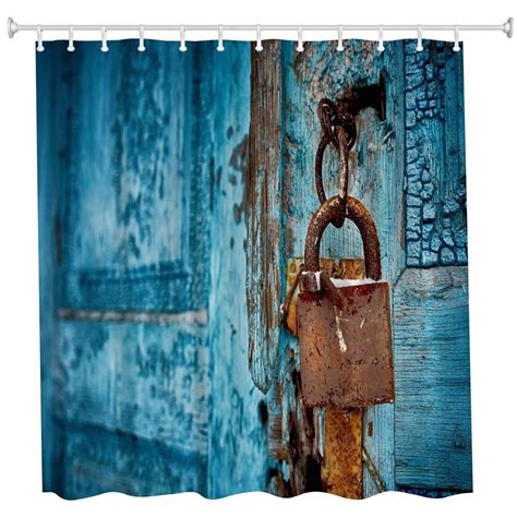 Zenuss Lock Polyester Shower Curtain Bathroom Curtain High Definition ...