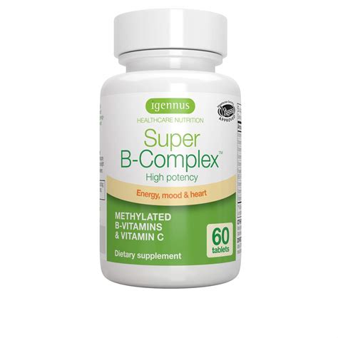 Buy Igennus care tion 1, Super B-Complex High Strength Methylated B Complex and Folate as ...