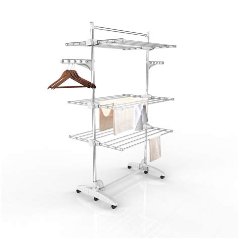 Buy Todeco Laundry Drying Rack, Clothes Airer - Material: Stainless ...