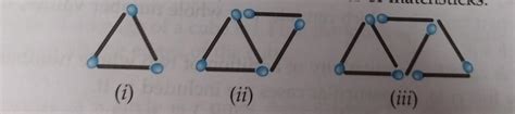 look at the following matchstick pattern of equilateral triangle is the ...