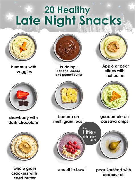 19 Healthy Bedtime Snack Ideas and Recipes - The Little Shine
