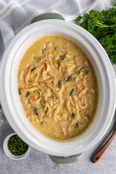 Crock Pot Chicken and Noodles - Slow Cooker Meals