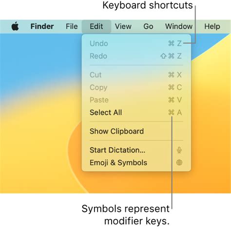 Use macOS keyboard shortcuts - Apple Support