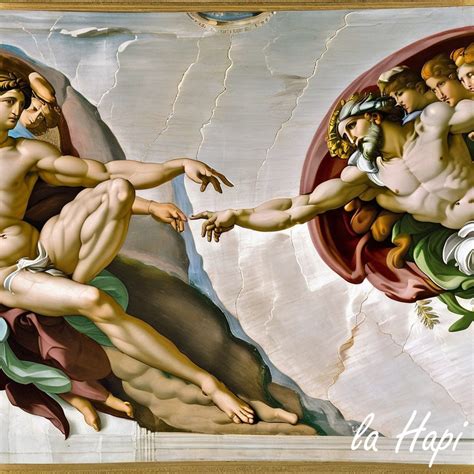 The Creation of Adam Michelangelo Creation Art Print Sistine Chapel Famous Painting Renaissance ...