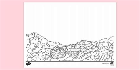 Sea Coral Colouring Sheet | Twinkl Resources