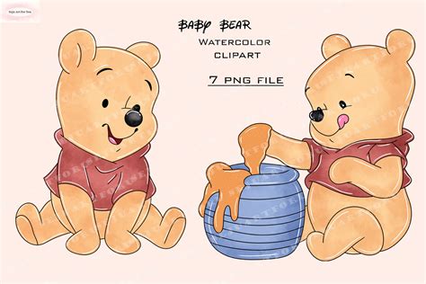 Winnie the Pooh Clipart Winnie the Pooh Clip Art Pooh - Etsy