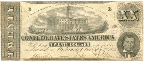 20 Dollars - Confederate States – Numista