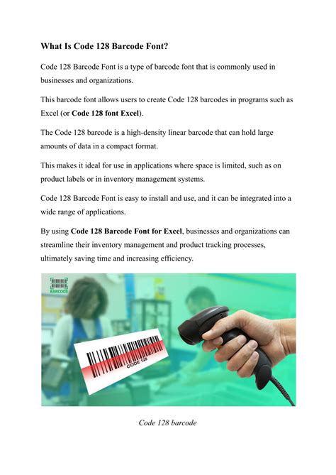 Image result for Code 128 Barcode Font