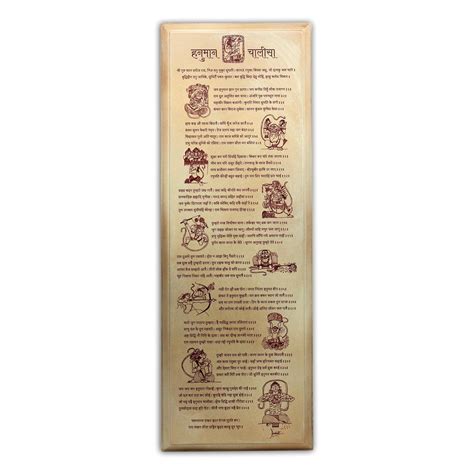 POSITIVELY PERFECT Hanuman Chalisa Wall Hanging, House Warming Gifts ...