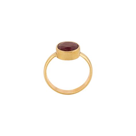 Ruby (Manik) 7.25 Ratti Ashtadhatu Rashi Ratna Ring with original Lab ...