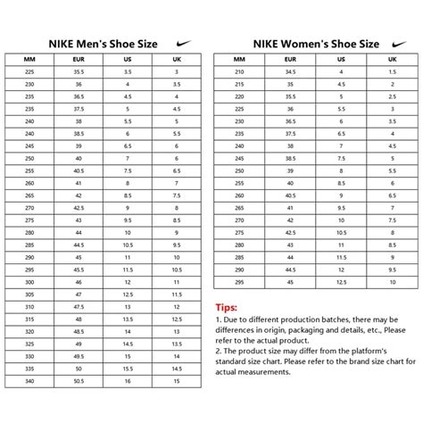 Shoe Size Chart 的图像结果