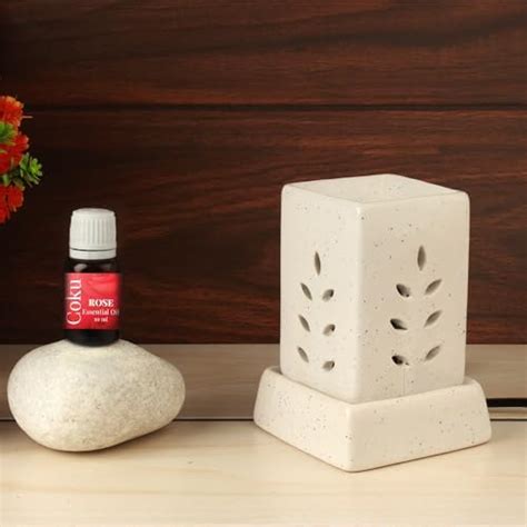 Coku Square Pillar Shape Ceramic Aroma Burner Electic | Electric ...
