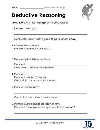 Deductive Reasoning Math Problems Worksheets PDF 的图像结果
