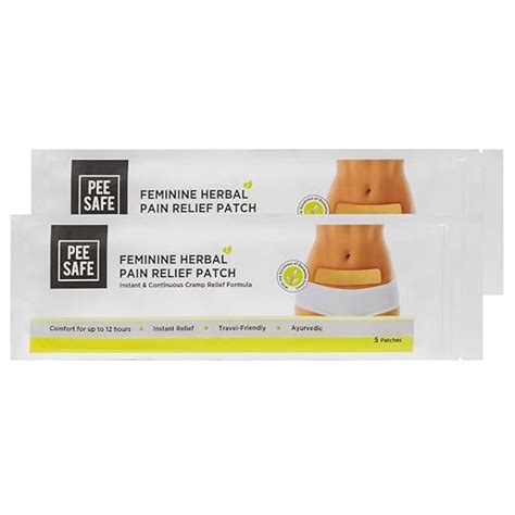 PEESAFE Feminine Herbal Pain Relief Patches(Pack Of 10)|Natural Pain ...