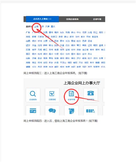 上海工商年检网上申报系统操作流程 - 360文档中心