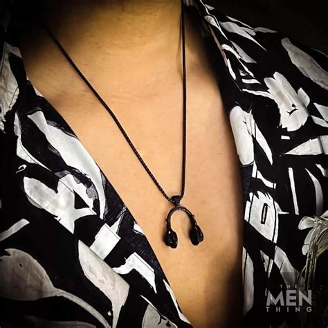 Buy Now Premium SS Pendant/ Necklace - HEADPHONE BLACK - Titanium Steel ...