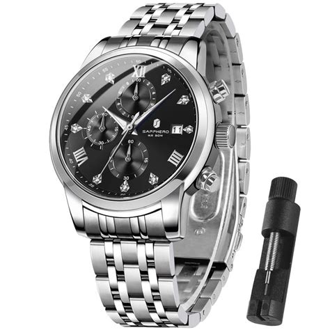 Buy Sapphero Watches for Men Waterproof Luminous Watches with Date Dial ...